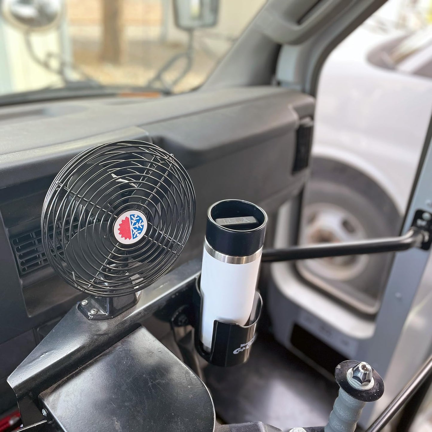 Magnetic Cup Holder - Caddy for Bottles, Glasses, and Cans - Fits on Fridge, Lawnmower, Forklift, Cart, or Ladder - Heavy-Duty Magnet