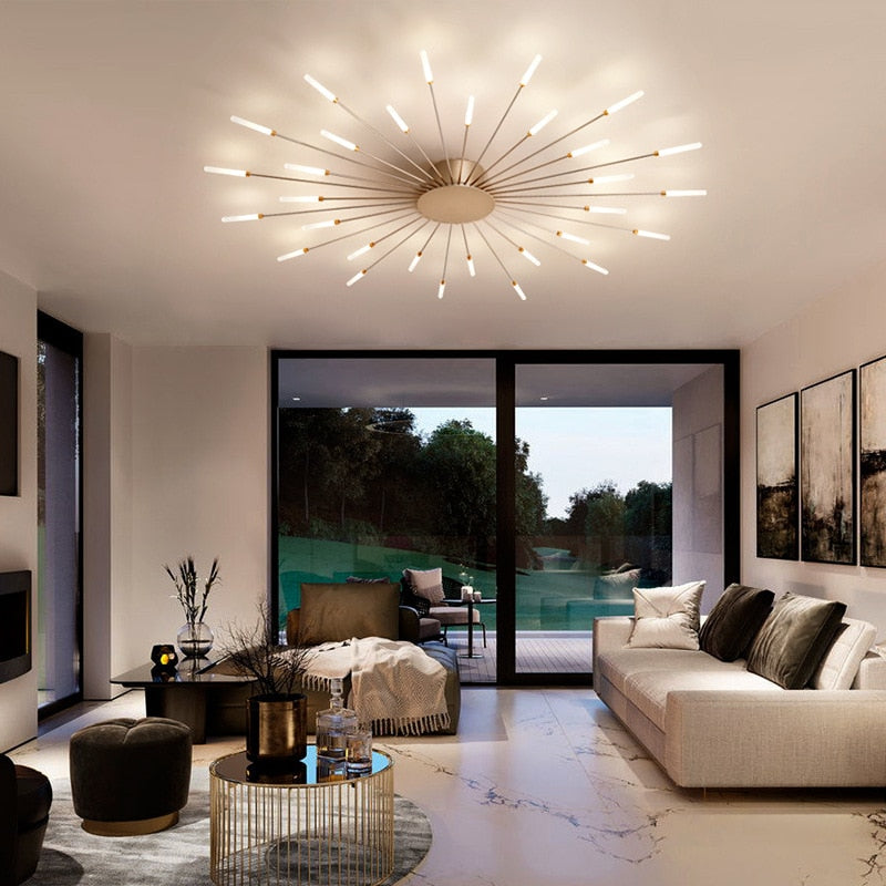 Firework Shape Ceiling Lamp New Aisle Light