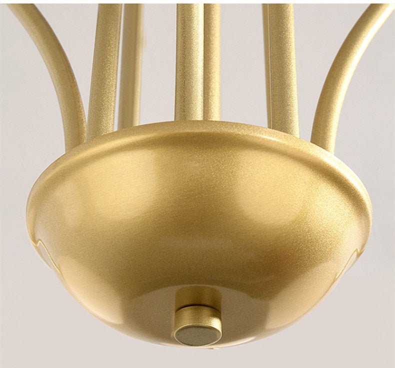 6 Heads Magic Beans Glass Ball Chandelier - Querencian