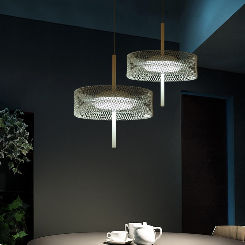 Nordic Iron Net Pendant Light For Living Dining Room