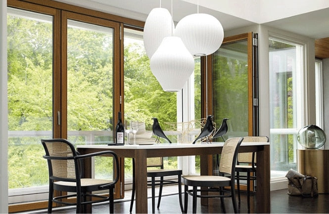 Japanese Pendant Light White Minimalist Lamp