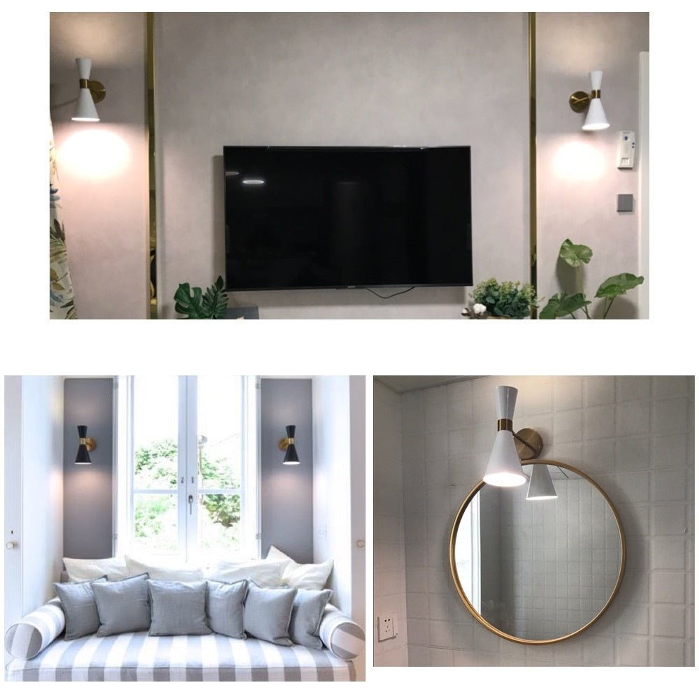 Golden LED Wall Lamps Lighting House Decoration - Querencian
