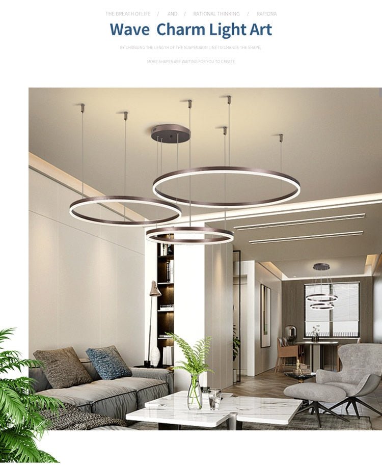 Minimalist Home Decor Led Modern Chandelier Lighting - Querencian
