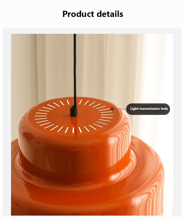 Orange Vintage Bauhaus LED Pendant Lights - Querencian