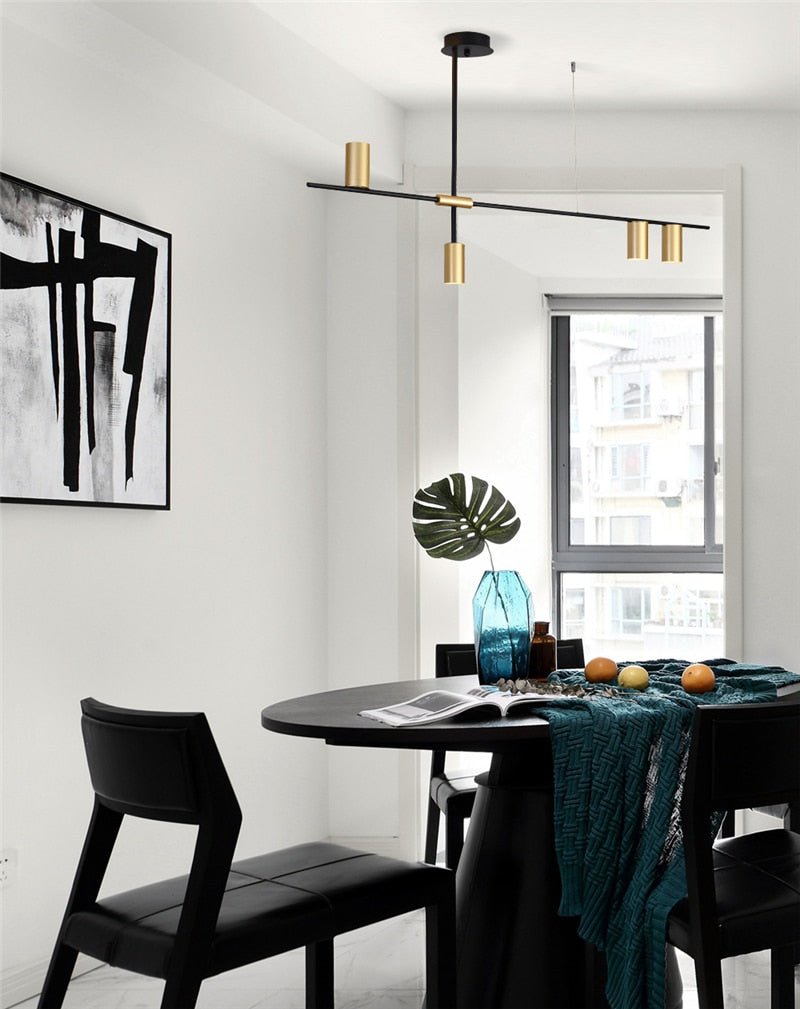 Scandinavian Post-modern Wrought Iron chandelier - Querencian