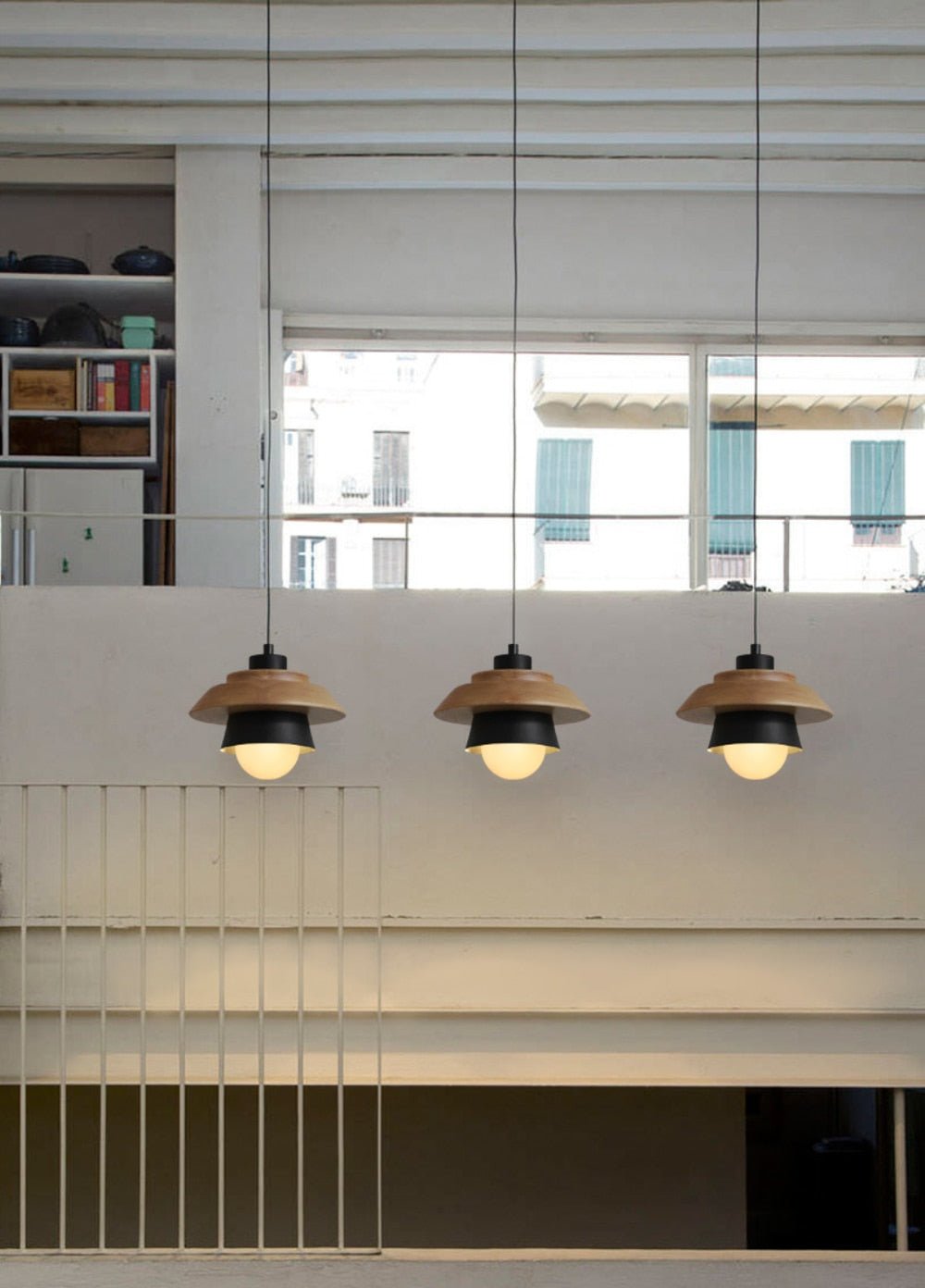 Wood Macaron Colorful Pendant Lights - Querencian