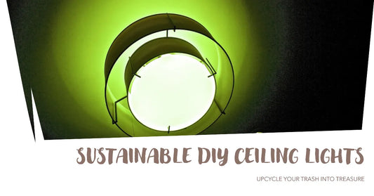 DIY Recycled Material Ceiling Lights - A Sustainable Choice For Your Home