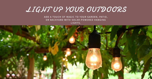 Brighten Up Your Outdoors With Solar-Powered Hanging Lights: