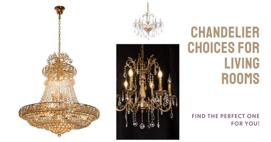 Chandelier Choices for Living Rooms - Querencian