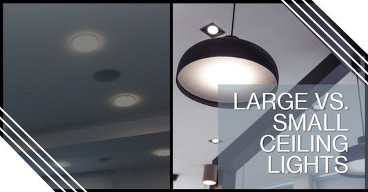 Large vs. Small Ceiling Lights: A Tale of Two Sizes - Querencian