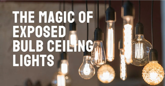 The Magic of Exposed Bulb Ceiling Lights: Transform Your Home in a Flash - Querencian