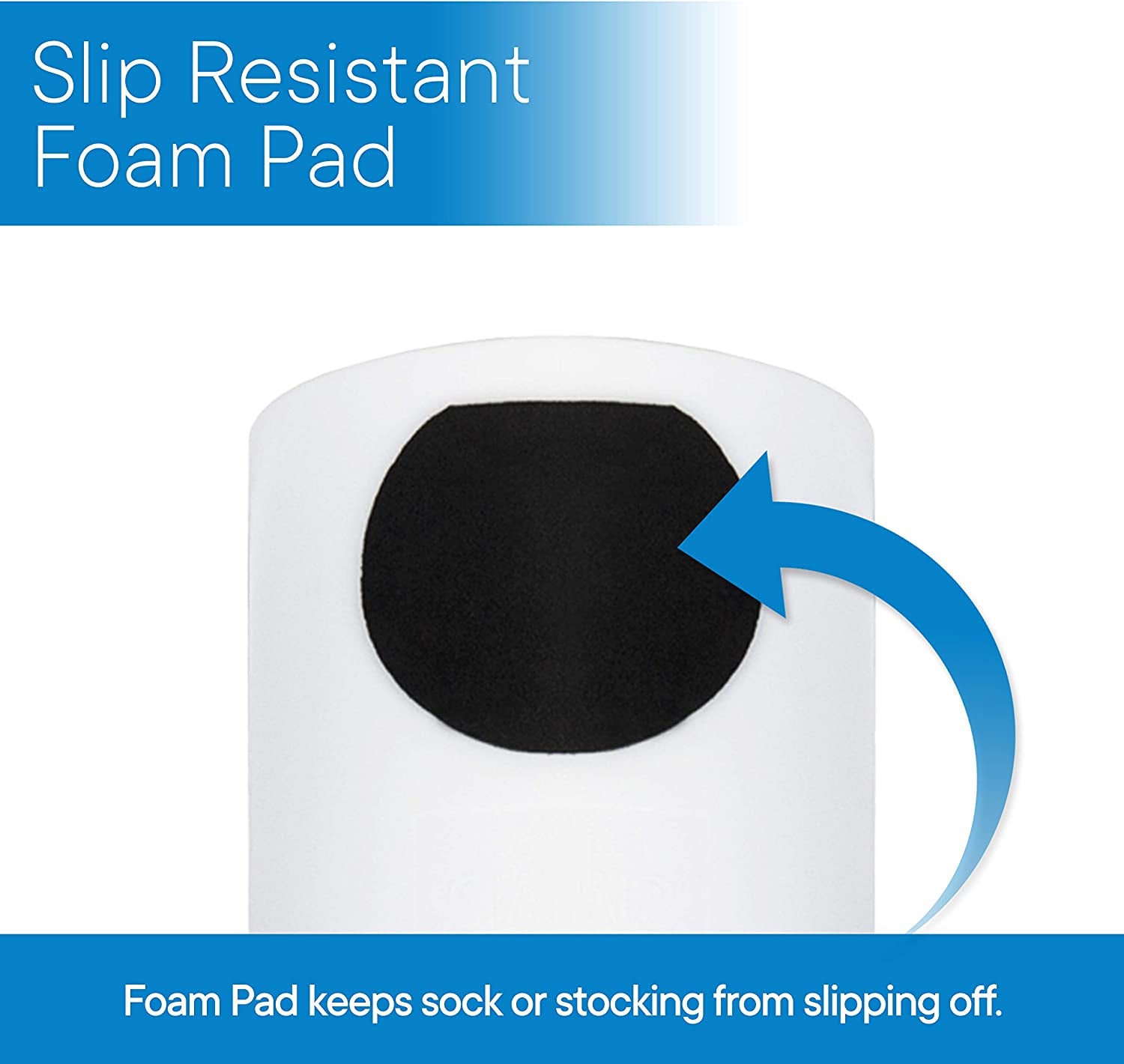 Deluxe Sock Aid - Socks Helper with Foam Handles (For Regular Socks)