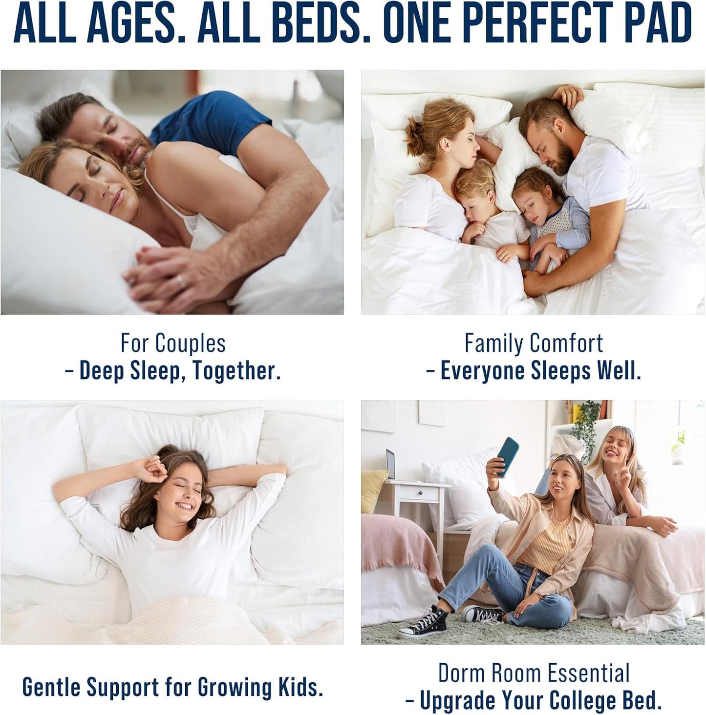 Full Quilted Fitted Mattress Pad – Soft down Alternative Pillow Top Mattress Topper, Cooling Comfort Breathable Mattress Cover, Machine Washable Deep Pocket Mattress Protector, Dark Grey