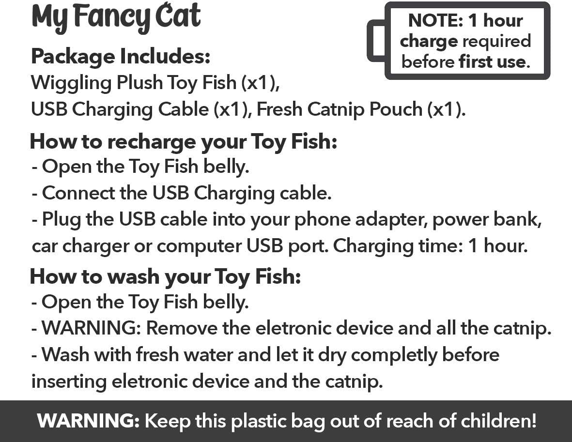 Moving Cat Kicker Fish Toy, Realistic Flopping, Wiggle Fish Catnip Toys, Motion Kitten Toy, Plush Interactive Cat Toys, Fun Toy for Cat Exercise (Unique, Carp)