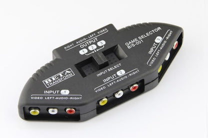 AV SWITCHER AV Switch 3 Way Outlets Converter Port Splitter RCA Audio Video AV Switch Box Game Selector (3 in 1 Out) for TV