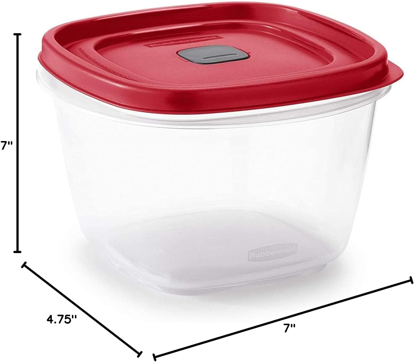 Rubbermaid 7 Cups Food Storage Container 3 Pack Clear