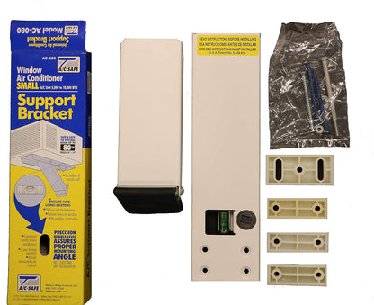 A/C Safe Universal Light-Duty Window Air Conditioner Support Bracket for Acs up to 80-Lbs to Protect and Support the Unit and Window Frame