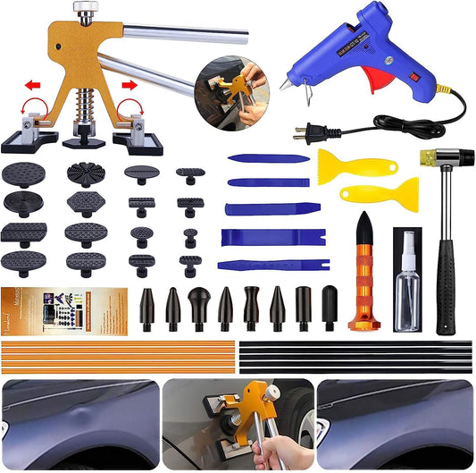 Car Dent Puller Kit, Dent Removal Set, Auto Paintless Dent Repair Tool for Automobile/Motorcycle/Refrigerator Body