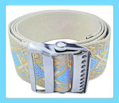 Gait Belt Transfer Belt with 2-Inch Soft and Comfortable Jacquard Webbing for Caregivers, Seniors, Elderly, Etc. (60 Inch, Color3)