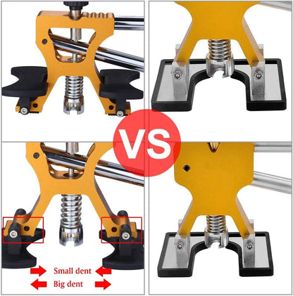 Auto Body Dent Repair Kit, Car Dent Puller with Golden Dent Puller for Car Body Hail Dent Removal Dent Remover Automobile Body Repair