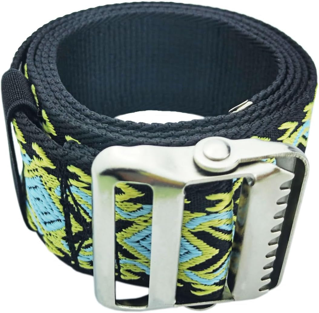 Gait Belt Transfer Belt with 2-Inch Soft and Comfortable Jacquard Webbing for Caregivers, Seniors, Elderly, Etc. (60 Inch, Color4)