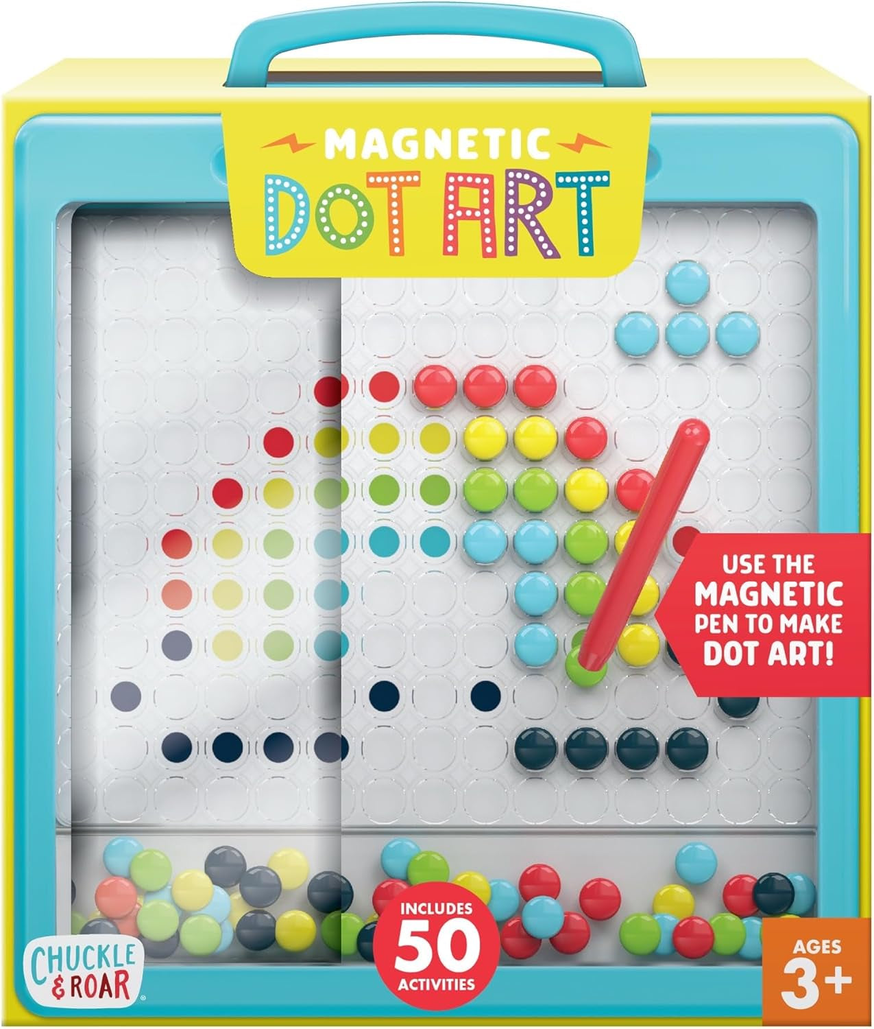 Magnetic Dot Art Designer – Color-By-Number Stencil Art Toy for Kids Ages 3+ | Mess-Free, Travel-Friendly Creative Play