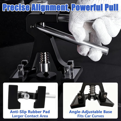 62 Pcs Paintless Dent Repair Kit, Car Dent Removal Tools with 100W Glue Gun, Puller, Tabs, Rubber Hammer, Mini Suction Cups - Professional Auto Body Dent Repair Tools for Car Small Dents & Hail Dent