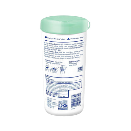Hand and Face Wipes, Sensitive Skin Wipes | Unscented Wipes, Hand and Face Wipes Sensitive Skin,  Sensitive Skin Wipes, 40 Ct. Canister