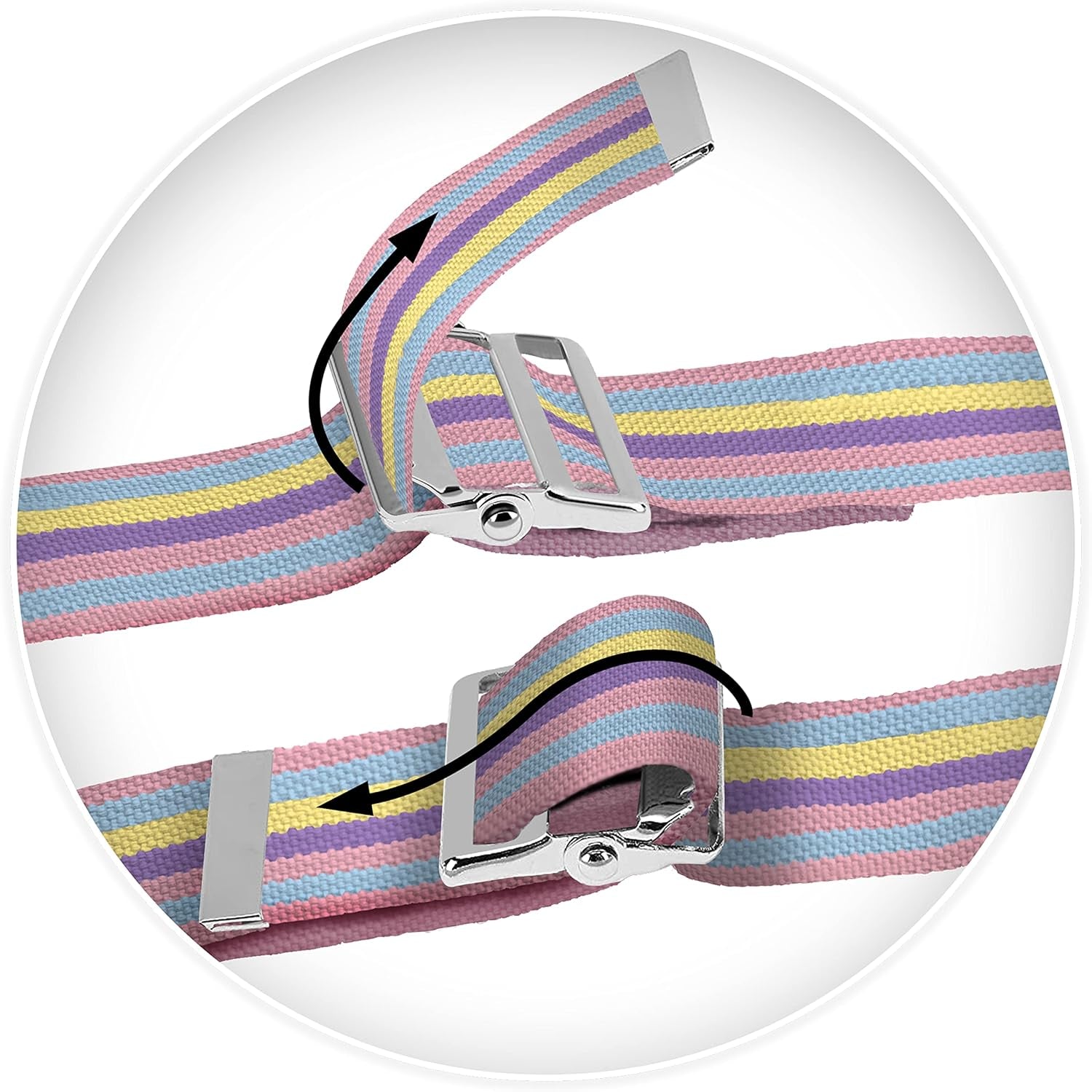 Gait Belts for Seniors, Belt to Lift Elderly Standing Assist Aid Quick Release Buckle for Caregivers, Nurses, Home Health Aides, Physical Therapists - 60" Pastel