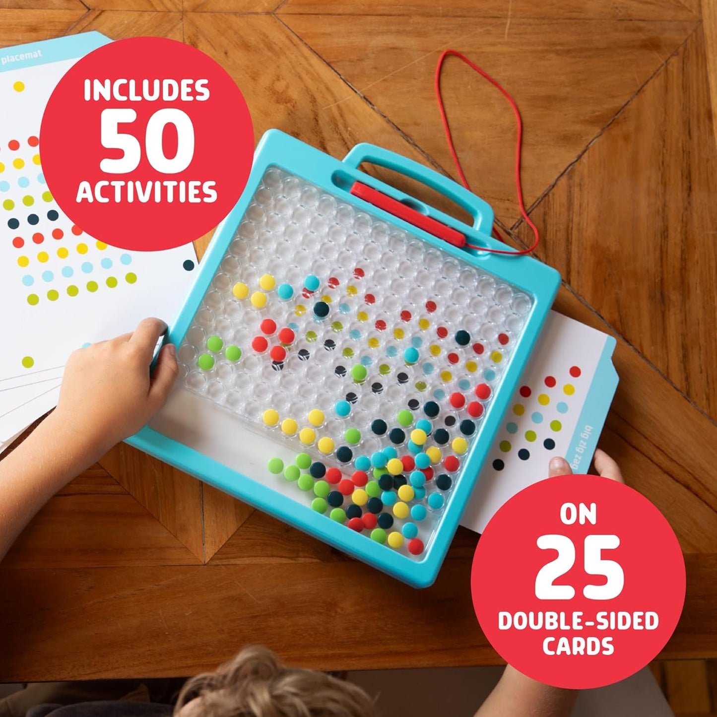 Magnetic Dot Art Designer – Color-By-Number Stencil Art Toy for Kids Ages 3+ | Mess-Free, Travel-Friendly Creative Play