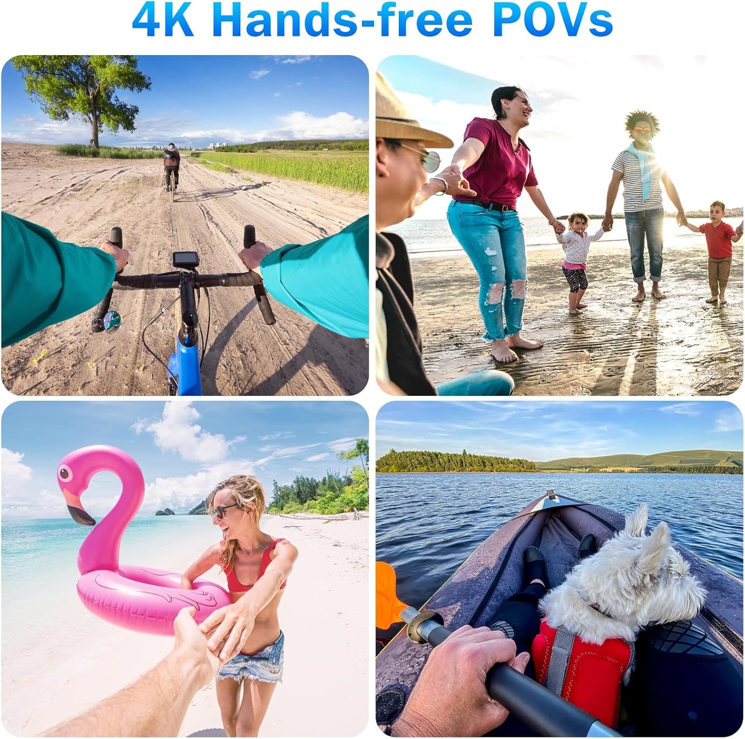 I3 4K Thumb Action Camera,Tiny Size, Mount Anywhere,Small Body Camera with Spring Clip,Portable Vlogging,Hands-Free POV Recording,Helmet Cam for Cycling,Motorcycle (With 128G-Card, Black)