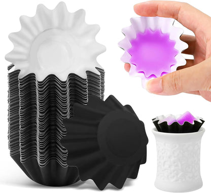 50Pcs Black Wax Melt Liners - Reusable, Leakproof, Easy Clean for Wax Burner, Wax Melters, Candle Warmers and Electric Wax Warmers