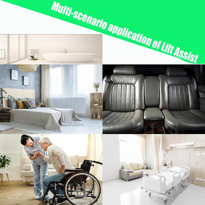 Portable Lift Aid for Seniors, Lightweight Lift Assist for Elderly with Non-Slip Handle, Lift Standing Aid for Elderly, Paramedic, Disabled, Bariatric, Therapist, Nurse, Black