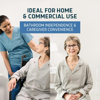 Commode Liners - Value Pack 50 Count Universal Fit - Medical Grade Bedside Commode Liners Disposable for Adult Commode Chair, Portable Toilet Bags or Camping Toilet Bags
