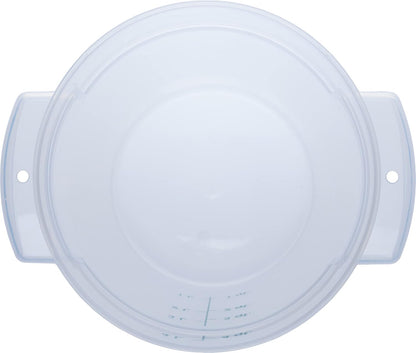Storplus round Food Storage Container with Stackable Design for Catering, Buffets, Restaurants, Polypropylene (Pp), 4 Quart, Clear