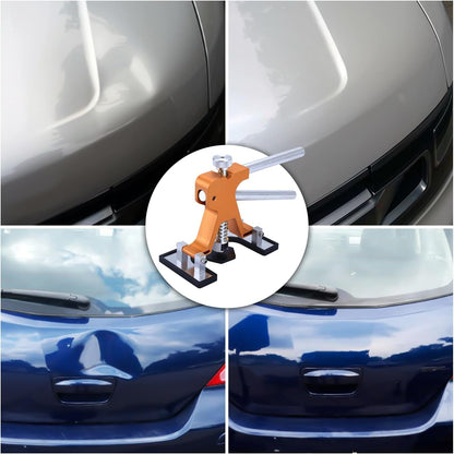 Car Dent Puller Repair Kit - Paintless Dent Repair Tools with Golden Lifter - Universal Auto Body Dent Repair Tool, Slide Hammer and Glue Gun for Large & Small Ding Hail Dent Remover