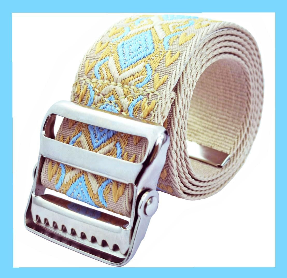 Gait Belt Transfer Belt with 2-Inch Soft and Comfortable Jacquard Webbing for Caregivers, Seniors, Elderly, Etc. (60 Inch, Color3)