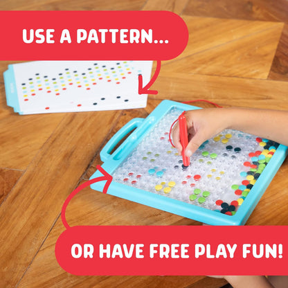 Magnetic Dot Art Designer – Color-By-Number Stencil Art Toy for Kids Ages 3+ | Mess-Free, Travel-Friendly Creative Play