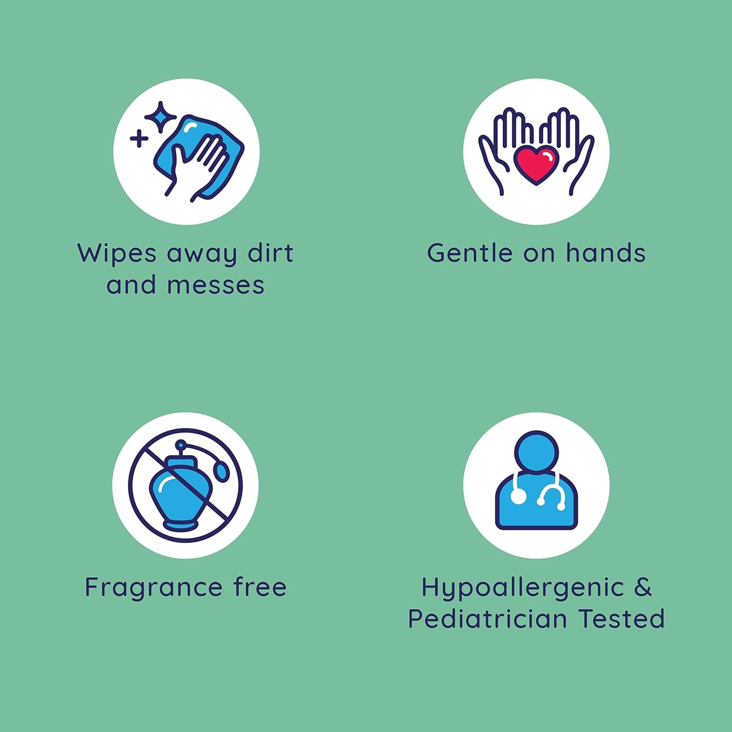 Hand and Face Wipes, Sensitive Skin Wipes | Unscented Wipes, Hand and Face Wipes Sensitive Skin,  Sensitive Skin Wipes, 40 Ct. Canister