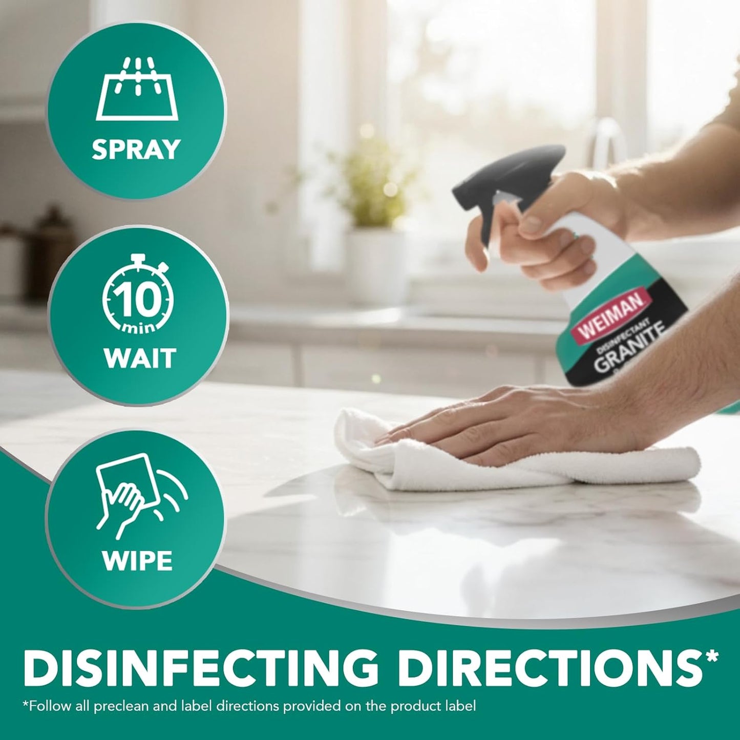 Disinfectant Granite Daily Clean & Shine, 24 Fl Oz (Pack of 1)