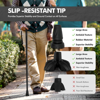 G2 Walking Stick, Fold-Up Walking Cane for Women and Men with Wrist Strap, Portable, Foldable, Collapsible, Lightweight and Sturdy with Comfortable T Handle