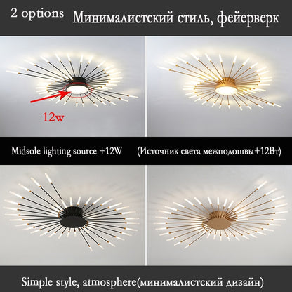 Firework Shape Ceiling Lamp New Aisle Light