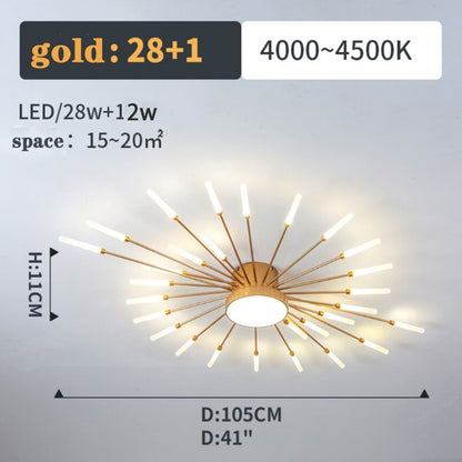 Firework Shape Ceiling Lamp New Aisle Light