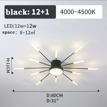 Firework Shape Ceiling Lamp New Aisle Light