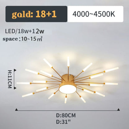 Firework Shape Ceiling Lamp New Aisle Light