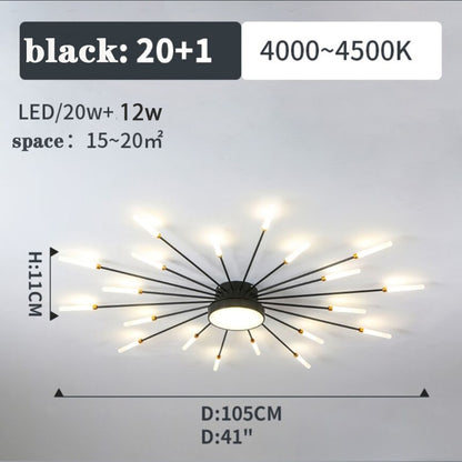 Firework Shape Ceiling Lamp New Aisle Light