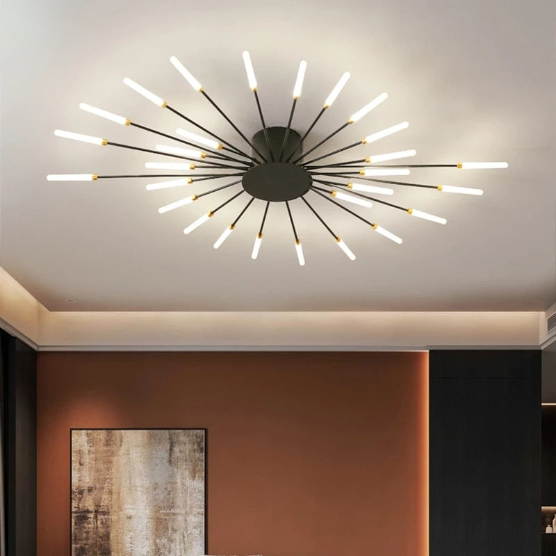 Firework Shape Ceiling Lamp New Aisle Light