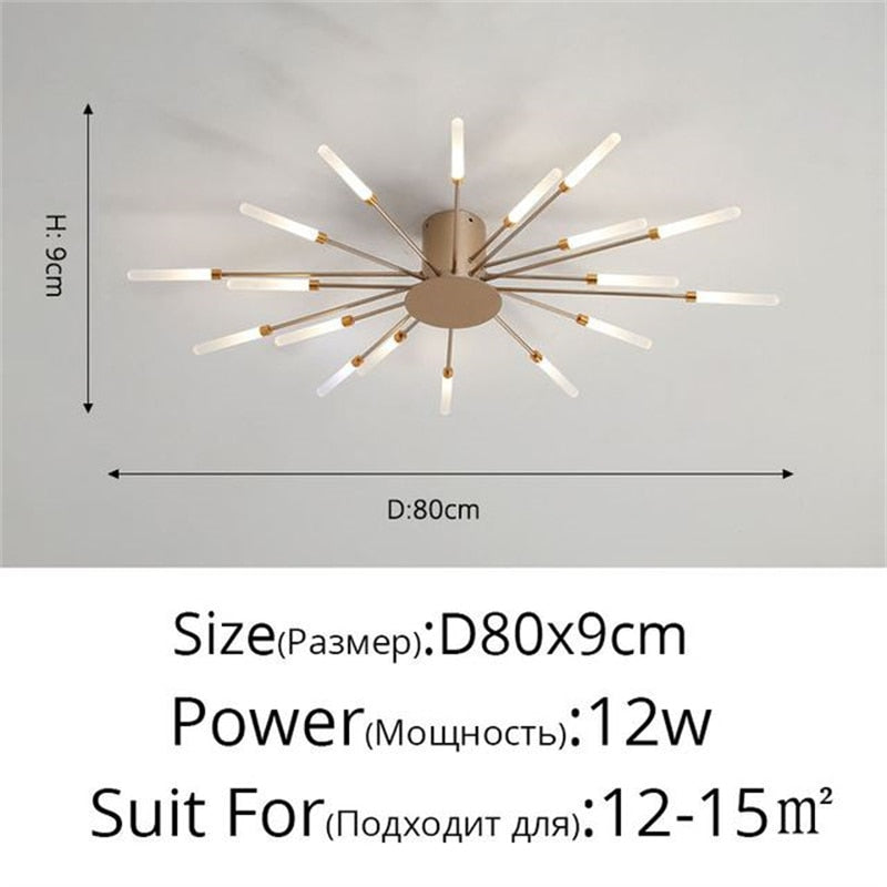 Firework Shape Ceiling Lamp New Aisle Light