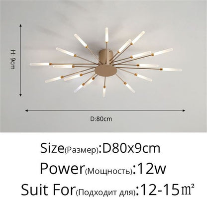 Firework Shape Ceiling Lamp New Aisle Light