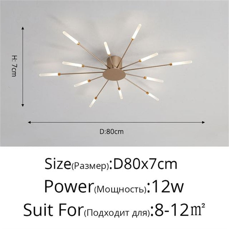 Firework Shape Ceiling Lamp New Aisle Light